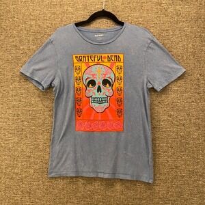 Grateful Dead Womans Shirt Size Small Acid Wash Band‎ Tee Graphic Skull Roses